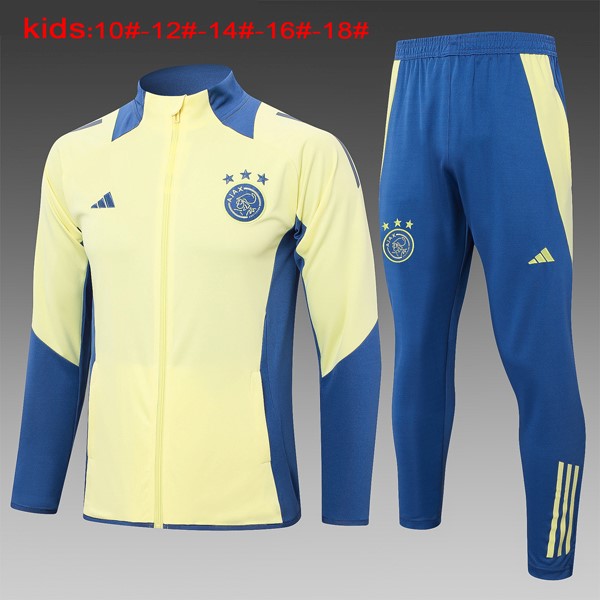 Kinder Trainingsanzug Ajax 2024-2025 Gelb 3